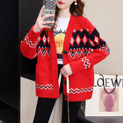 Cardigan Tejido Suelto para Mujer - Primavera Otoño Estilo Occidental - Image 3