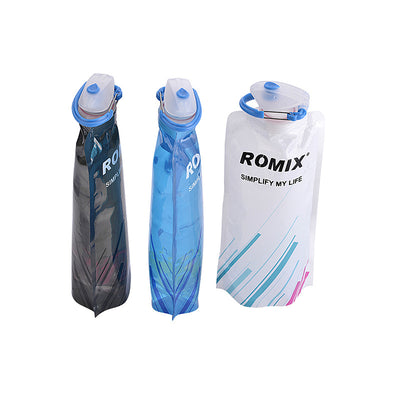Botella de Agua Plegable Portátil con Mosquetón para Camping y Deportes - Image 18