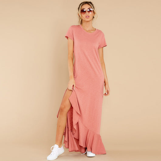 Vestido Tejido de Manga Corta para Tallas Grandes - Image 11