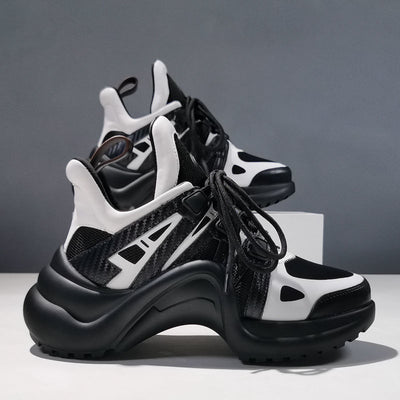 Zapatillas Deportivas Running Negro para Mujer - Estilo Papá - Image 9