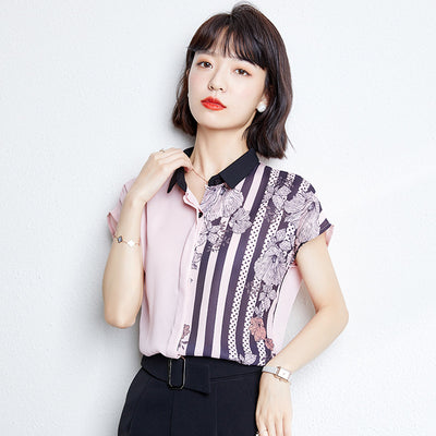 Blusa Suelta de Verano con Contraste de Costuras - Image 7