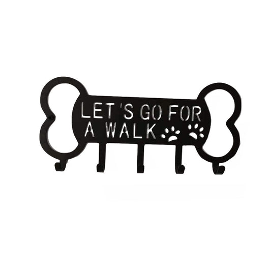 Perchero de Pared Decorativo con Diseño de Perro en Hierro Forjado