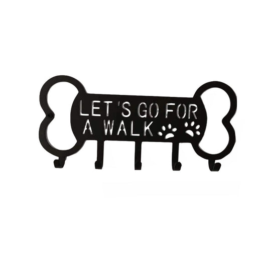 Perchero de Pared Decorativo con Diseño de Perro en Hierro Forjado