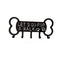 Perchero de Pared Decorativo con Diseño de Perro en Hierro Forjado