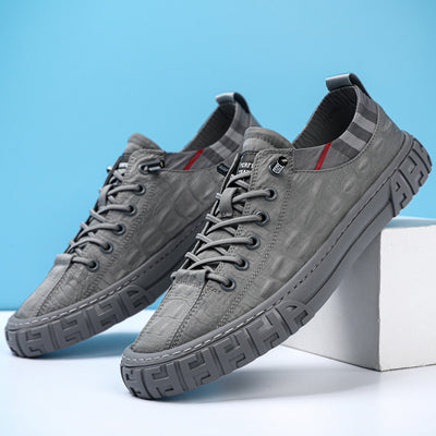 Zapatos Casuales Hombre Estilo Coreano con Patrón Paraguas - Image 4