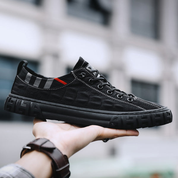 Zapatos Casuales Hombre Estilo Coreano con Patrón Paraguas