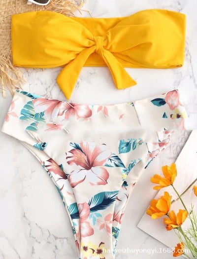 Bikini Deportivo con Corte Lateral y Estampado Moderno - Image 7