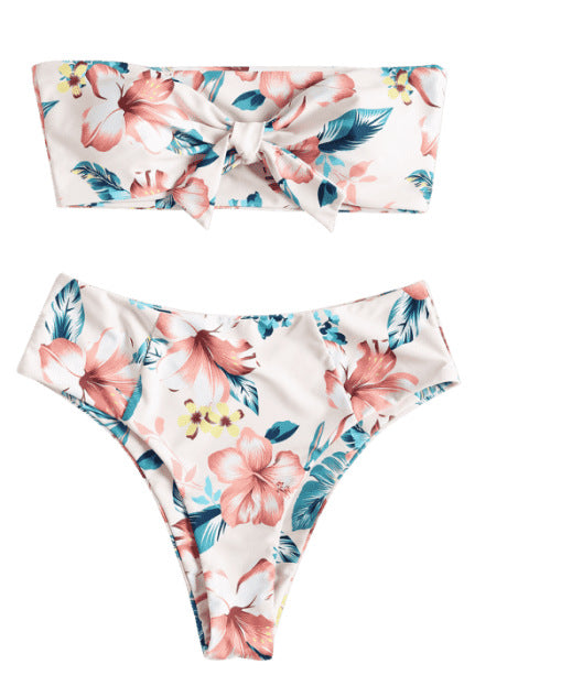 Bikini Deportivo con Corte Lateral y Estampado Moderno - Image 2