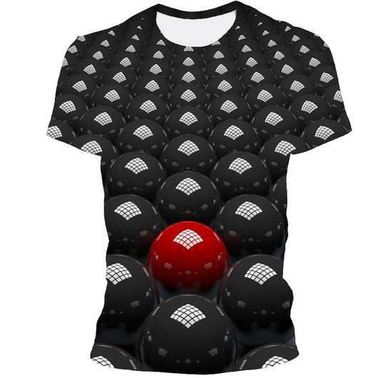 Playera con Estampado Digital de Patrón Geométrico 3D - Image 12