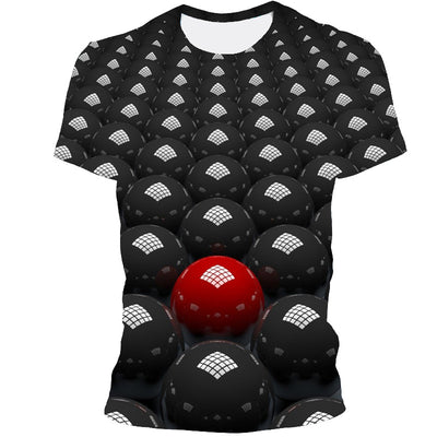 Playera con Estampado Digital de Patrón Geométrico 3D - Image 8