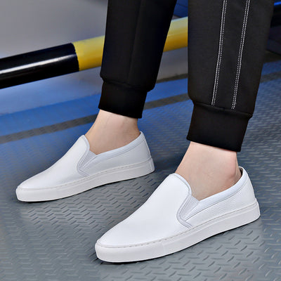 Mocasines de Cuero Blanco para Hombre - Cómodos y Transpirables - Image 8