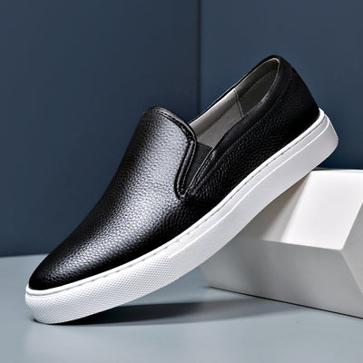 Mocasines de Cuero Blanco para Hombre - Cómodos y Transpirables - Image 2