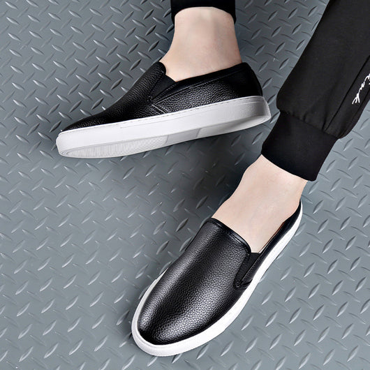Mocasines de Cuero Blanco para Hombre - Cómodos y Transpirables - Image 4