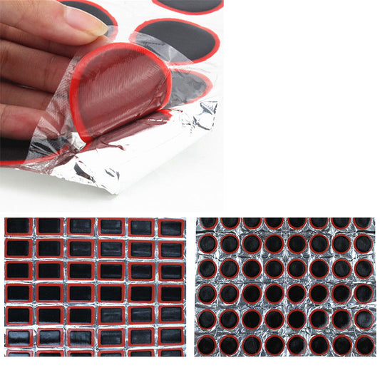 Kit de Parches Adhesivos para Llantas de Bicicleta - 48 Piezas
