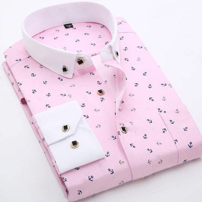 Camisa Cuadros Hombre Estilo Coreano Slim Fit Manga Larga Primavera Verano - Image 4
