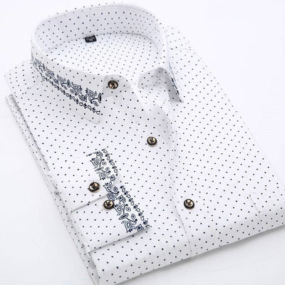 Camisa Cuadros Hombre Estilo Coreano Slim Fit Manga Larga Primavera Verano - Image 6