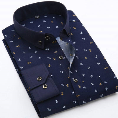 Camisa Cuadros Hombre Estilo Coreano Slim Fit Manga Larga Primavera Verano - Image 5
