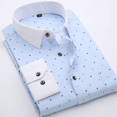 Camisa Cuadros Hombre Estilo Coreano Slim Fit Manga Larga Primavera Verano - Image 9