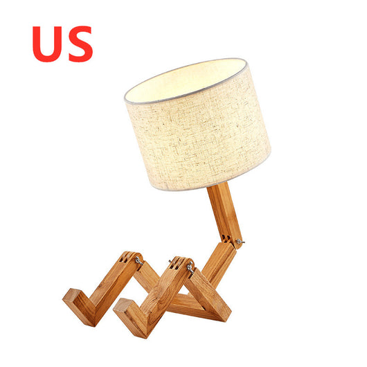 Lámpara de Mesa Humanoide de Diseño Moderno en Madera - Image 7