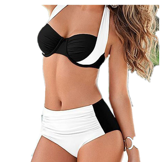 Bikini Cintura Alta Halter Sexy - Traje de Baño Moderno - Image 3