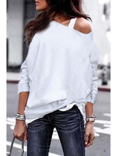 Blusa Clásica de Cuello Redondo y Manga Larga - Image 7