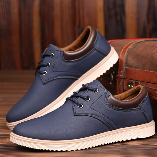Zapatos de Cuero para Hombre Estilo Coreano Versátil - Image 15