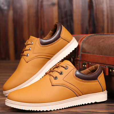Zapatos de Cuero para Hombre Estilo Coreano Versátil - Image 16