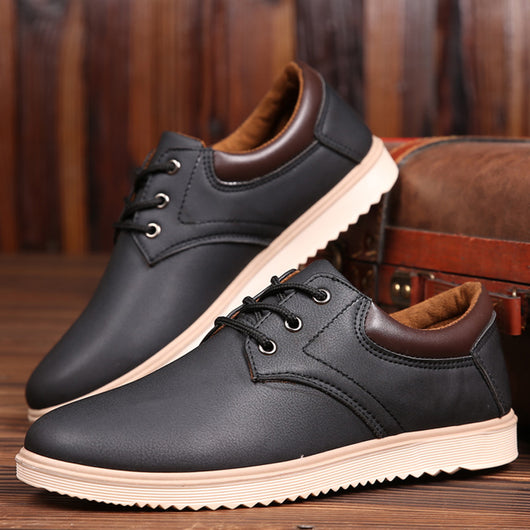 Zapatos de Cuero para Hombre Estilo Coreano Versátil - Image 3