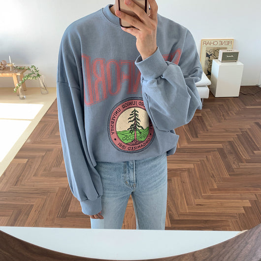 Suéter Japonés Estampado Otoño para Hombre - Diseño Moderno - Image 3