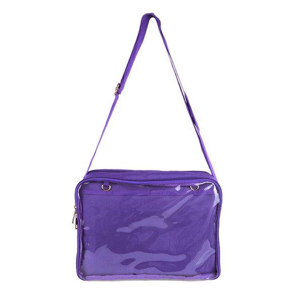 Bolso de Hombro Único Transparente Estilo Japonés para Mujer