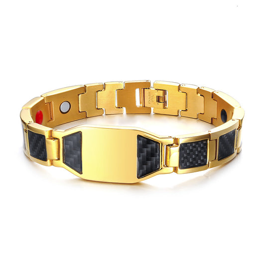 Pulsera Magnética para Hombre en Acero Titanio y Fibra de Carbono - Image 8