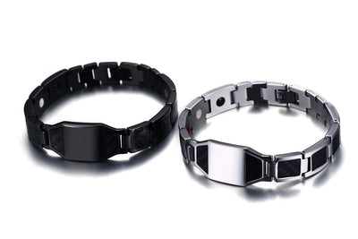 Pulsera Magnética para Hombre en Acero Titanio y Fibra de Carbono - Image 11