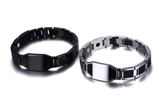 Pulsera Magnética para Hombre en Acero Titanio y Fibra de Carbono - Image 11