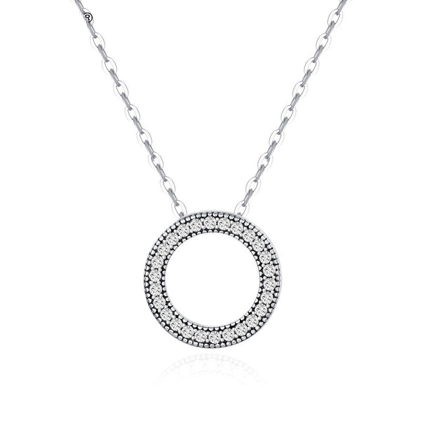 Collar Colgante de Plata Esterlina 925 con Diamantes Redondos - Image 3