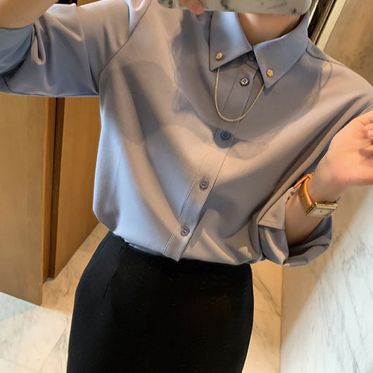 Camisa Suelta y Entallada Estilo Hong Kong - Image 12