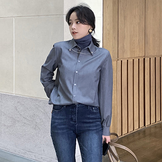 Camisa Suelta y Entallada Estilo Hong Kong - Image 3