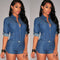Enterizo Denim Holgado sin Mangas Talla Grande Europeo y Americano