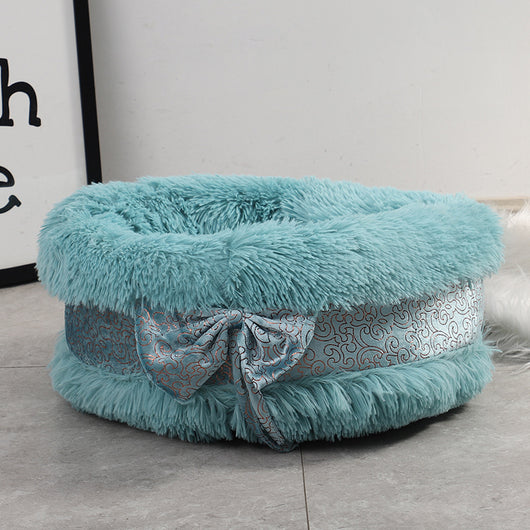 Cama Semiencerrada para Gatos y Perros - Refugio Acogedor