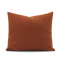 Cojín Cuadrado de Lana Sintética Caramelo Naranja - Almohada Decorativa Nórdica para Sala