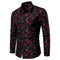 Men's Long Sleeve Casual Shirt with Italian Collar