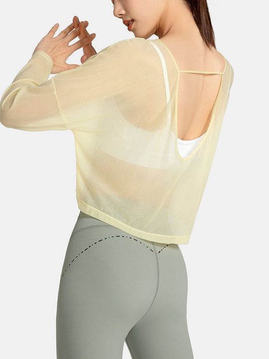 Blusa Deportiva Transpirable con Espalda Abierta para Yoga y Verano - Image 7