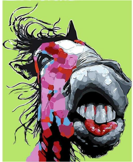 Kit Pintura por Números Caballo Salvaje - DIY Creativo