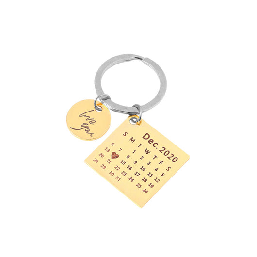 Llavero Calendario de Acero Inoxidable con Grabado Personalizado - Image 7