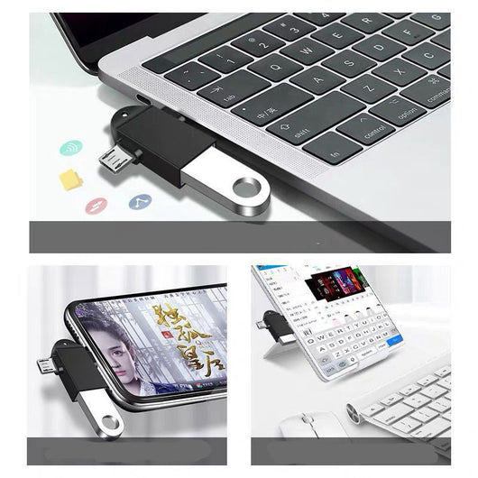 Adaptador USB Tipo-C Dual 2 en 1 para Android - Image 13
