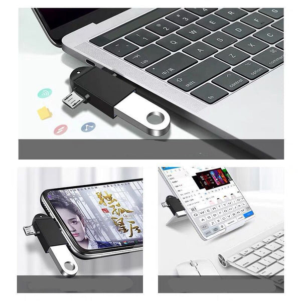 Adaptador USB Tipo-C Dual 2 en 1 para Android