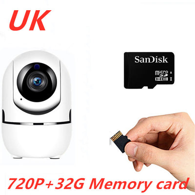 Four white indoor security cameras with black lenses and small antennas, shown in a 4-piece set. - Image 16