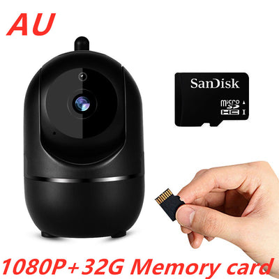 Four white indoor security cameras with black lenses and small antennas, shown in a 4-piece set. - Image 23