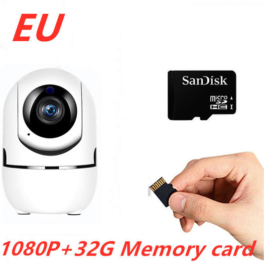 Four white indoor security cameras with black lenses and small antennas, shown in a 4-piece set. - Image 25