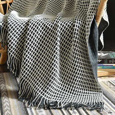 Manta de Lana con Borlas para Sofá - Estilo Hotel Americano - Image 7