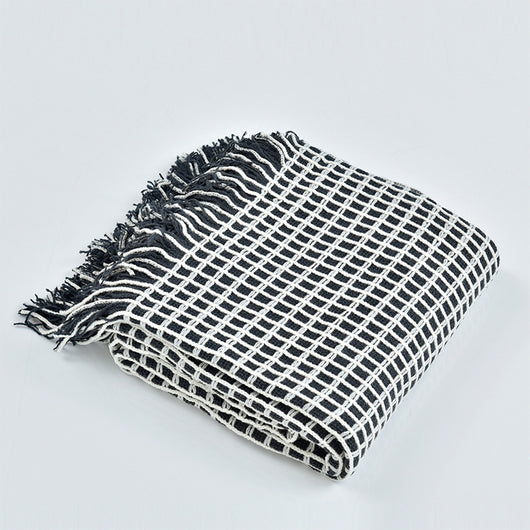 Manta de Lana con Borlas para Sofá - Estilo Hotel Americano - Image 6